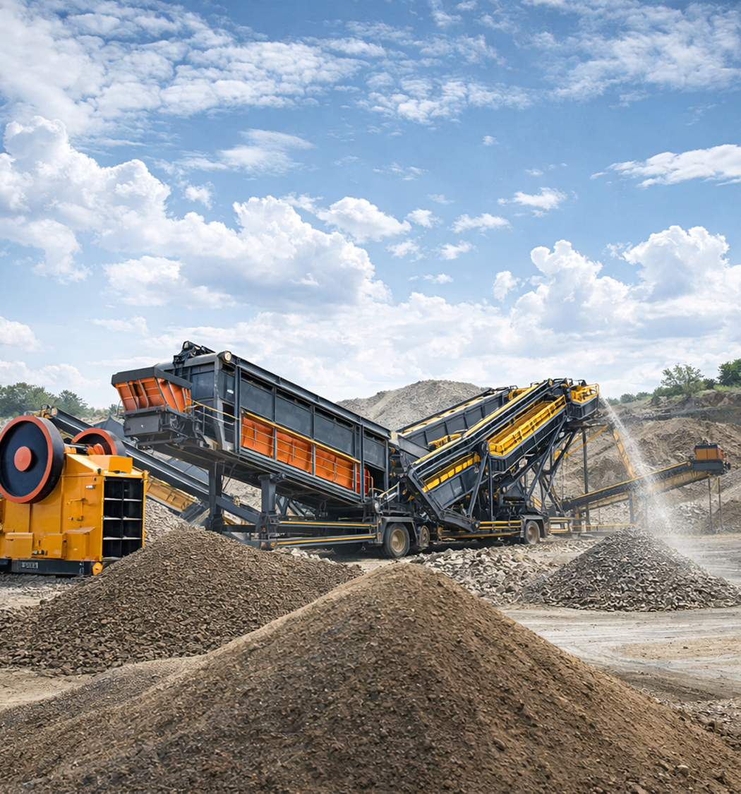 Alpmak Makina, Kırıcılar, Eleme Üniteleri, Yıkayıcılar, Besleyiciler, Konveyörler, Bunkerler, Mobil Üniteler, Taş Kırma Eleme Tesisleri, Konkasör